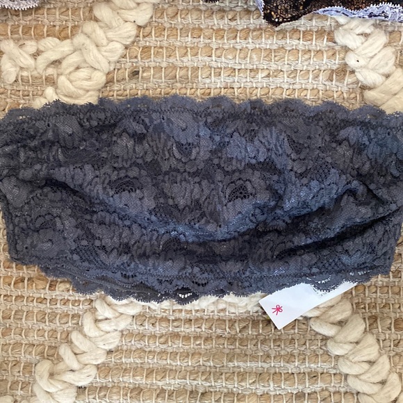 NWT 2 Medium Cosabella Bralette Lace animal print Nude flirty bandeau strapless - Picture 6 of 10